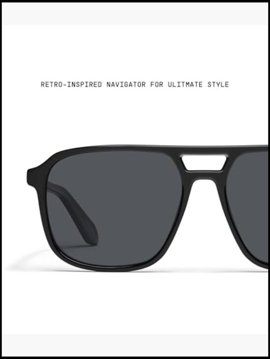 Unisex Oversized Aviator Polarized Sunglasses UV Protection